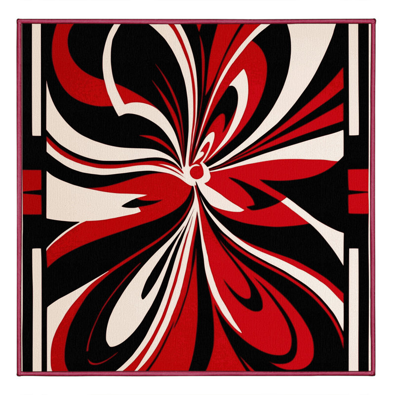 Aurora Flame Rug, Square 8'