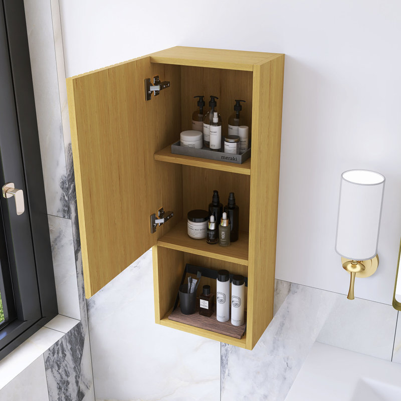 Armoire de rangement haute 35 po en chêne clair
