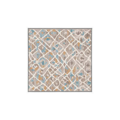Tapis gris soyeux et moelleux
