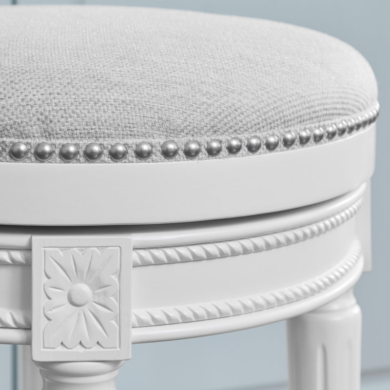 Tabouret de bar et de comptoir Mehar, Tabouret de comptoir (siège d'une hauteur de 26 p, 4, Albâtre