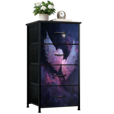 Commode romantique pour la chambre à coucher avec 4 tiroirs de rangement Fantasy Art