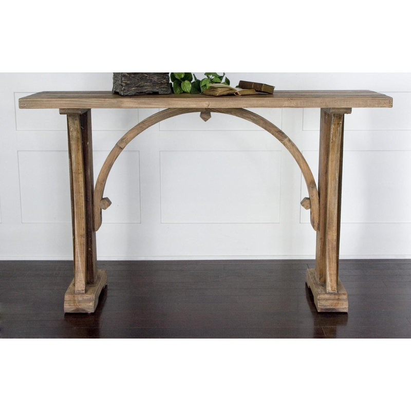 Console en bois massif Cayce