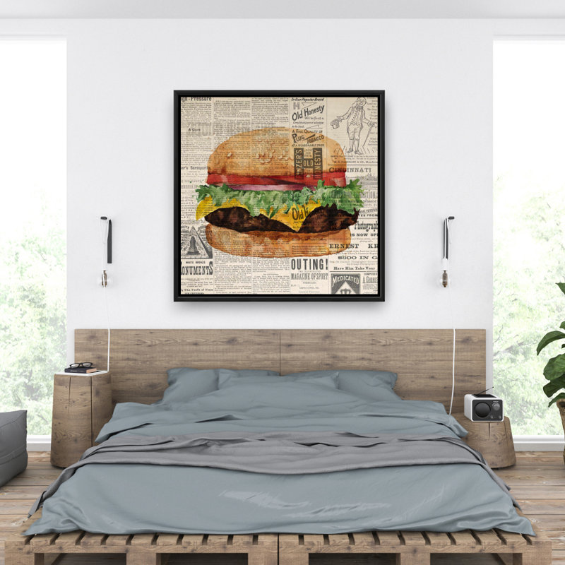" Vintage Style All Dressed Cheeseburger "