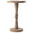  Pedestal Tray Top End Table for Holding Drinks, Lamps or Plants, Brown