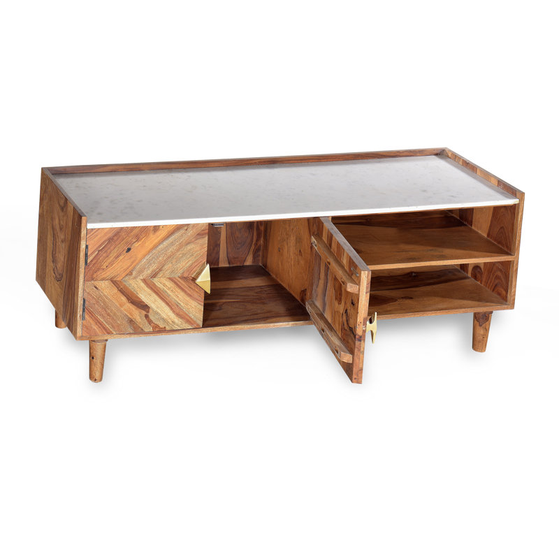 Dragutin Unfinished TV Stand for TVs up to 60" with Fireplace Included