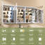 Armoire à pharmacie encastrée ou en saillie 60 po x l 30 po avec miroir et 3 tablettes réglables pour l'intérieur