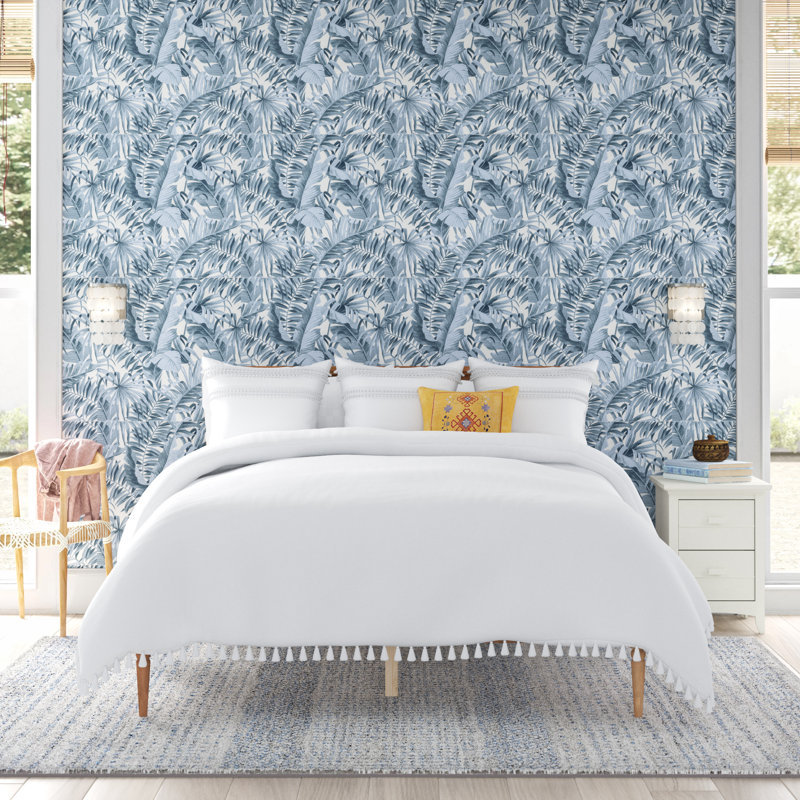 Dasai Solid Wood Slat Bed, Queen