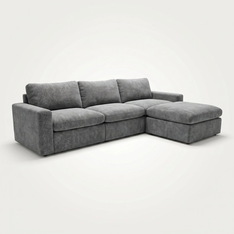 Canapé 4 pièces Canopée Gunmetal Power, 4 pièces