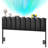 Full PU Leather Upholstered Headboard with Aurora LED Lights & Storage, Height Adjustable for 8-14 inch Mattress-306248801-306248800