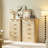 6 Drawers Dresser for Bedroom, 45" Tall Dresser with Curved Profile Design, Wood Fluted Chest of Drawer, Modern Drawer Storage Organizer for Bedroom, Living Room, Entryway-89892091