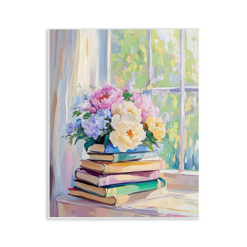Plaque murale pastel à motif floral pastel, design par Arlington Prints