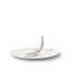 Assiette Alfrida blanc serpent