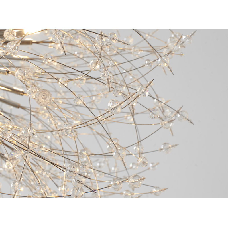 Modern 16 Light Sputnik Crystal Chandelier 