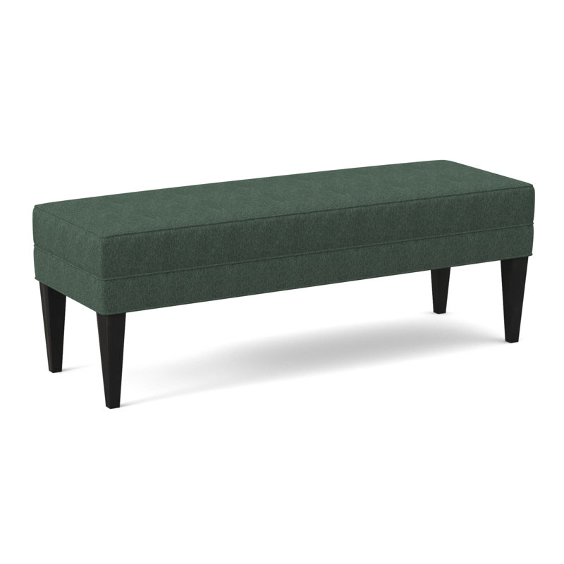 Livery Upholstered Bench, Espresso, Filigree Ivory
