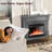 Freestanding Electric Fireplace with Remote-1272029733