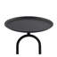 Table de bout en forme de lanterne en métal, petite table d'appoint ronde, table basse moderne à cocktail, petit piédestal d'appoint pour petits coins de salon, hauteur de 21,3 po