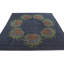 Tapis carré bleu marine Iverson
