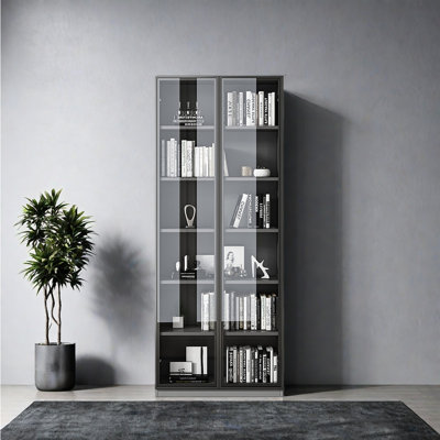 Italian light luxury style storage bookcase