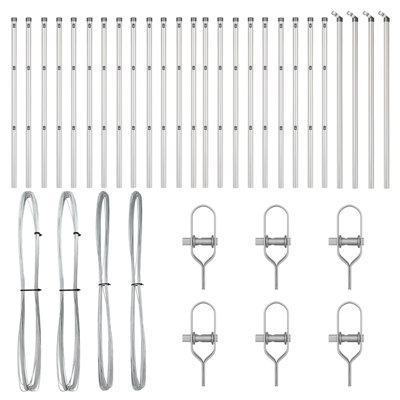 120 cm H x 3.2 cm W Steel Fencing Kits Fencing