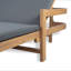 Chaise longue d'extérieur en acacia