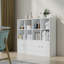 Bibliothèque de rangement à 8 portes l 48 "x H 40" Kayliee -88416903