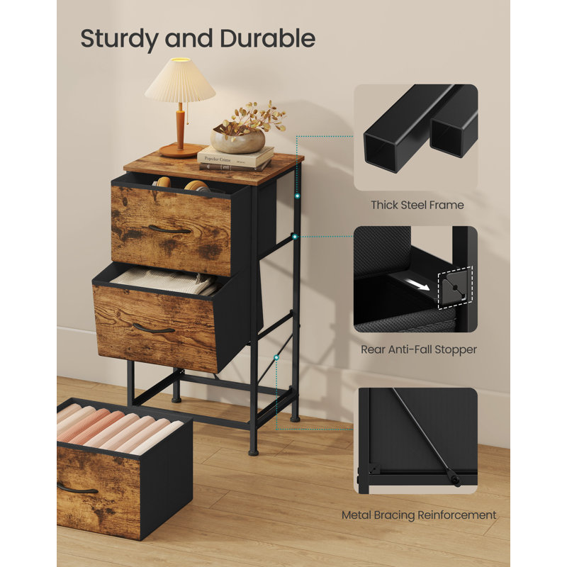 39.6 cm W Chest of 3 Drawers