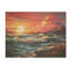 Rainbow Beach Sunset - océan, art sur bois de pin naturel-453228437