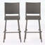Ensemble de 2 tabourets de bar 29 po en rotin de polyuréthane pour l'extérieur, sans accoudoirs, confortables et durables-134643938