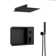 Single Handle 2-Spray Shower Faucet 2.0 GPM With Built-In Niche Drip Free Hand Shower Head
