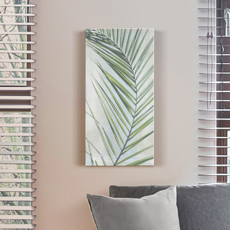 Bay Isle Home™ Palm Escape II - Wrapped Canvas Painting Print | Wayfair