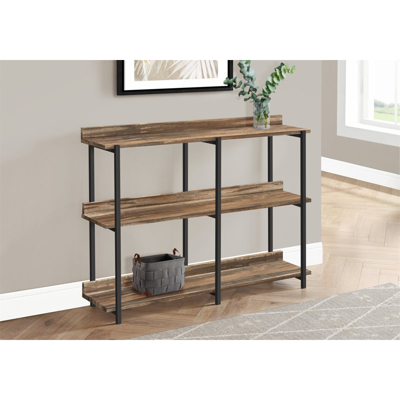 Console de table d'appoint, Brun, Noir