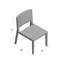 Chaise d'appoint Alani en brun naturel
