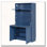 Buffet 69 po avec huche et poste de travail pliable, armoire de rangement multifonctionnelle avec tablette réglable et prise de courant