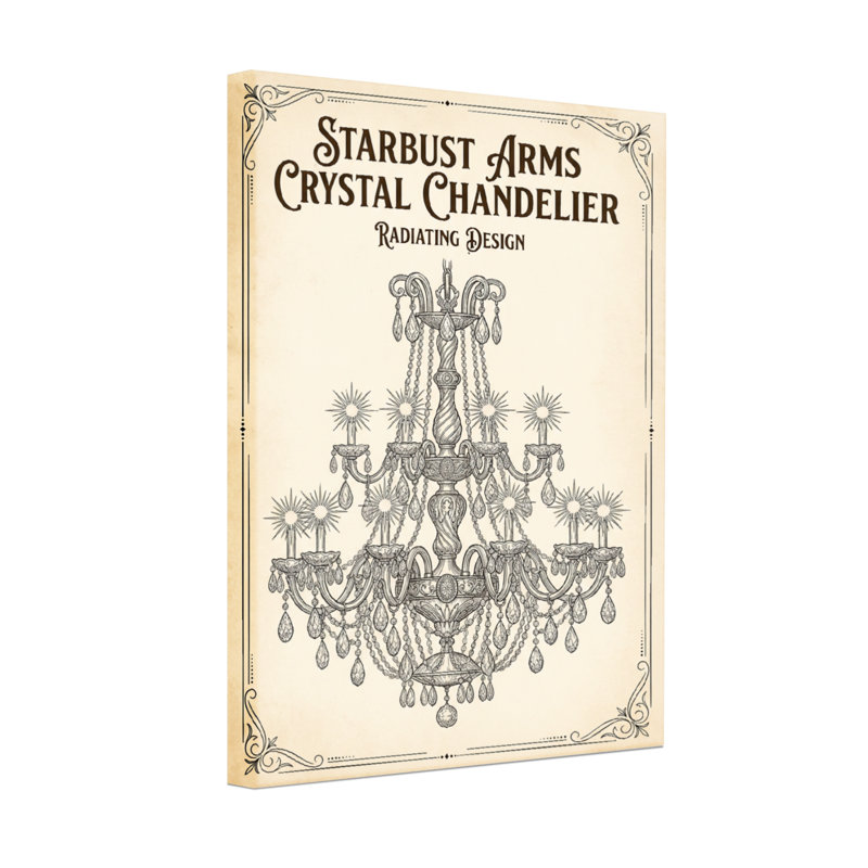 Lustre en cristal Fashion Starburst Arms, H 30 po x l 20 po