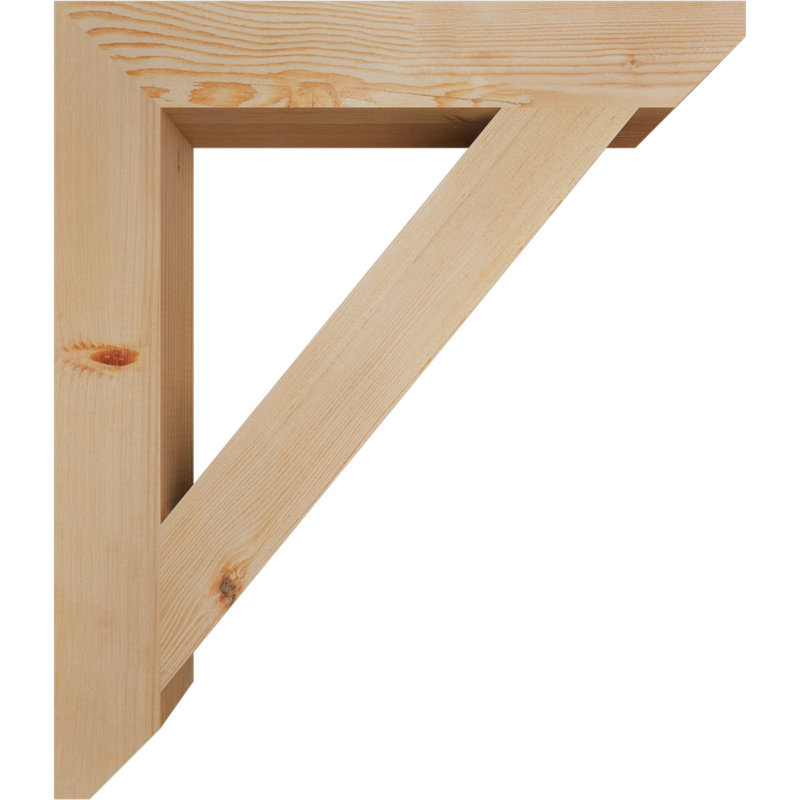 Support lisse à lattes 3 1/2 "x P 26" x H 30 ", sapin Douglas, Sapin de Douglas, H 30 po x l 3,5 po x P 26 po