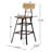 Cem Counter Stool with Metal Frame
