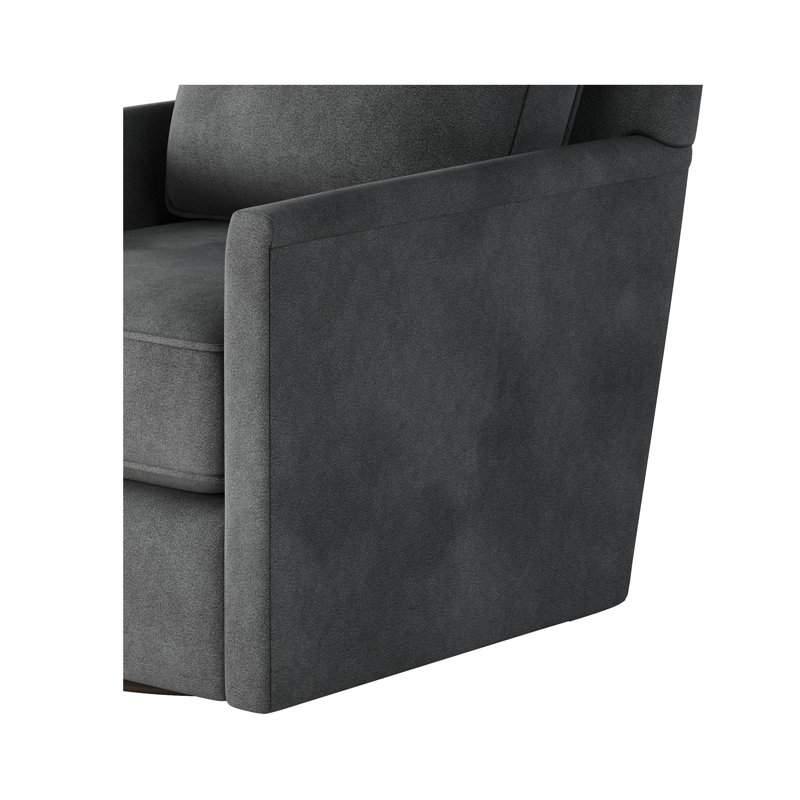 Fauteuil pivotant et pivotant, Bella asphalte