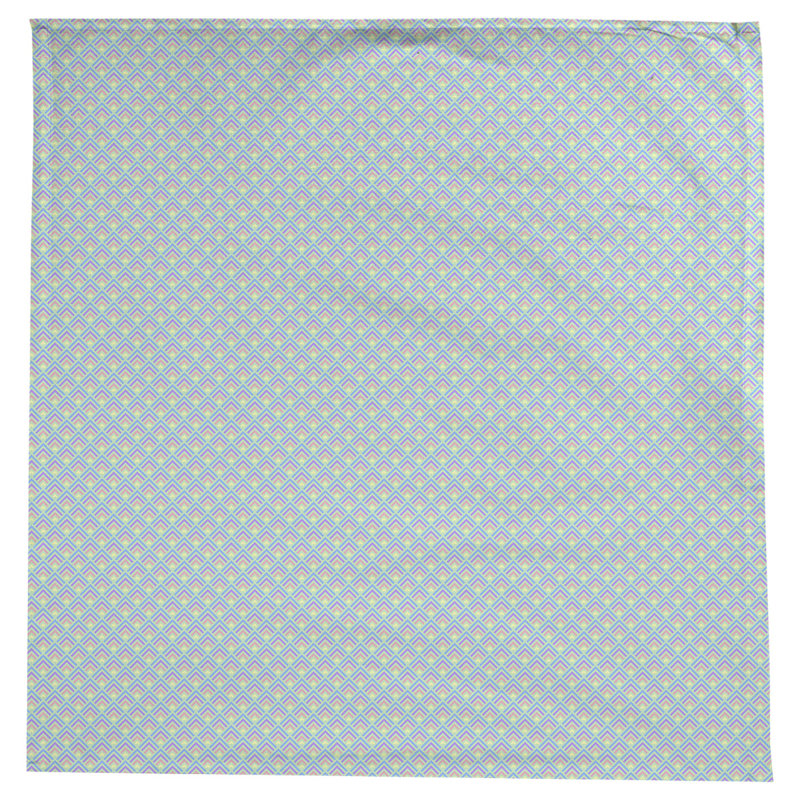 Nappe géométrique Avicia, Jaune / mauve / bleu