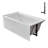 Streamline 60 in. x 30 in. Acrylic Right-Hand Drain Alcove Bathtub in Glossy White With External Drain-108298479