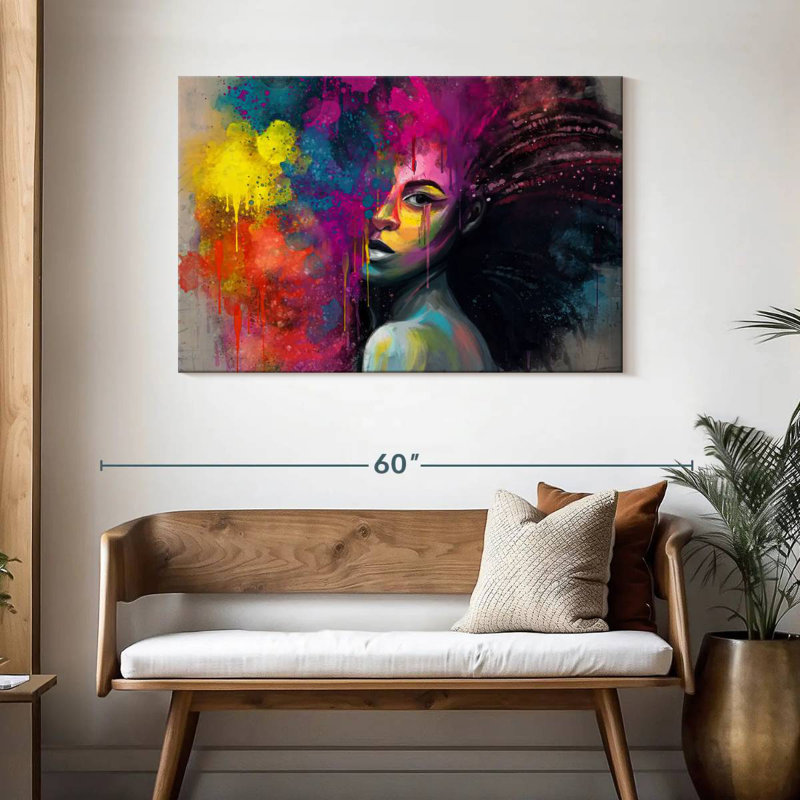 Leisha African Vibrance, H 30 po x l 45 po