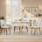 Solid Pine Wood Dining Table