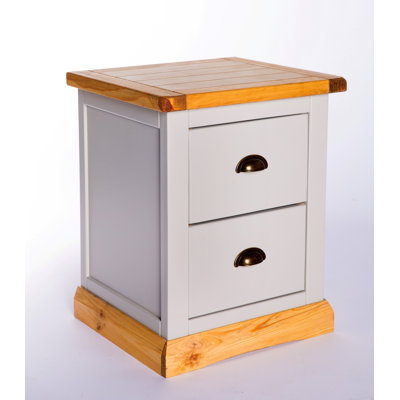 Caelo 45cm W Solid + Manufactured Wood Bedside Table