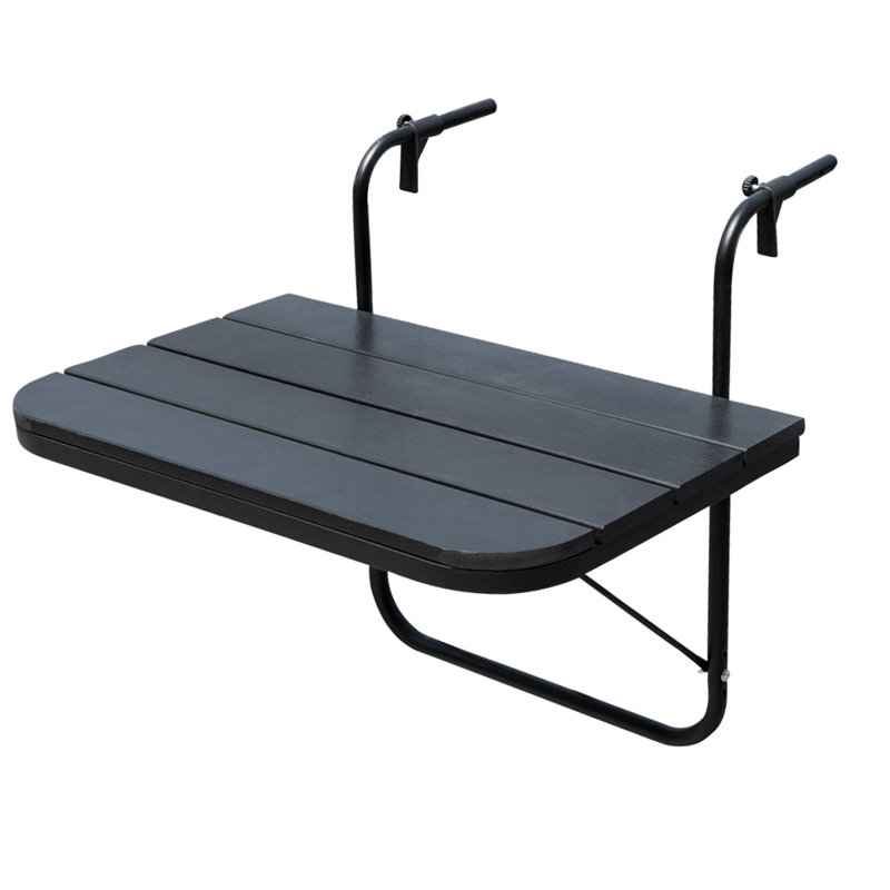 Hendley Square Metal Outdoor Balcony Table , 23.6'' in. W 15.7'' in. D