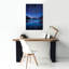 «Starry Night At Jordan Pond» par Rick Berk, art mural sur toile-920023504