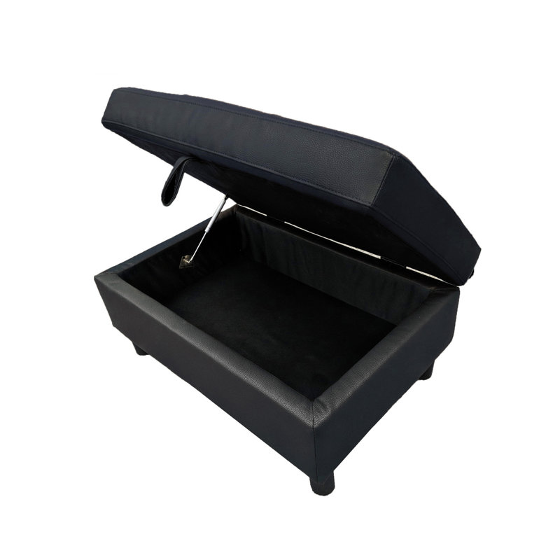 Ensemble de canapé modulaire 3 pièces, canapé en similicuir faisant face à gauche avec repose-pieds avec rangement gratuit