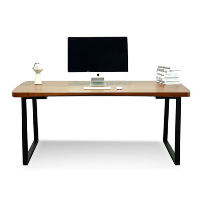 Bureau d'écriture rectangulaire en bois massif noyer