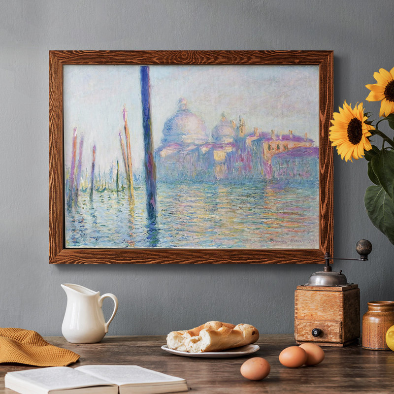The Grand Canal In Venice, 1908 01, reproduction d'art sur toile, Érable, H 26 po x l 38 po x P 1,5 po