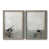 Toile avec cadre gris
