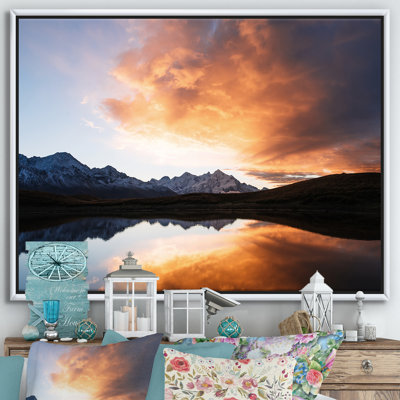 Morning Sunsrise Mountainscape - reproduction de photo sur toile