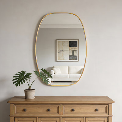 Miroir de salle de bain ovale